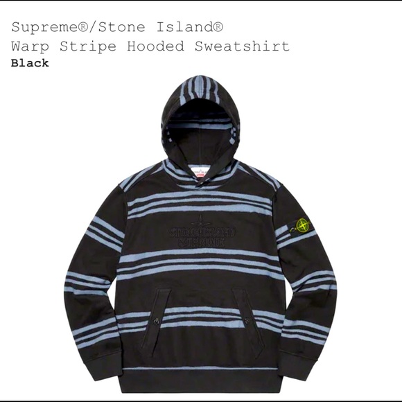 supreme stone island hooded sweatshirt olive